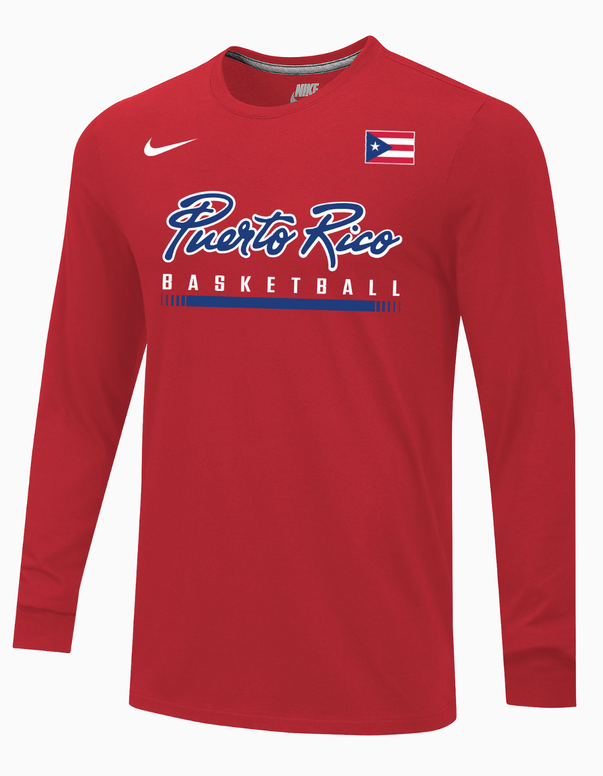 Nike Puerto Rico Practice Long Sleeve Tee Red